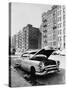 Abandoned Automobile and Tenement Apartments in the Bronx, NYC, Ca. 1964-null-Stretched Canvas