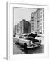 Abandoned Automobile and Tenement Apartments in the Bronx, NYC, Ca. 1964-null-Framed Photo