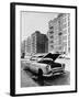 Abandoned Automobile and Tenement Apartments in the Bronx, NYC, Ca. 1964-null-Framed Photo