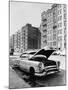 Abandoned Automobile and Tenement Apartments in the Bronx, NYC, Ca. 1964-null-Mounted Photo