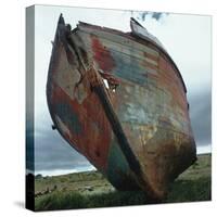 Abandoned Boat Hull-null-Stretched Canvas