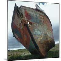 Abandoned Boat Hull-null-Mounted Photographic Print