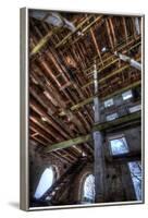 Abandoned Building Interior in Winter-Nathan Wright-Framed Photographic Print