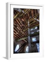 Abandoned Building Interior in Winter-Nathan Wright-Framed Photographic Print