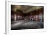 Abandoned Building Interior with Decorative Panelling and Old Grand Piano-Nathan Wright-Framed Photographic Print