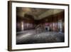 Abandoned Building Interior with Decorative Panelling and Old Grand Piano-Nathan Wright-Framed Photographic Print