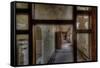 Abandoned Building Interior-Nathan Wright-Framed Stretched Canvas