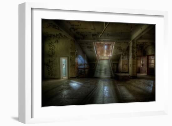 Abandoned Building Interior-Nathan Wright-Framed Photographic Print