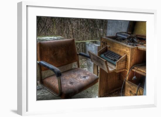 Abandoned Building Interior-Nathan Wright-Framed Photographic Print