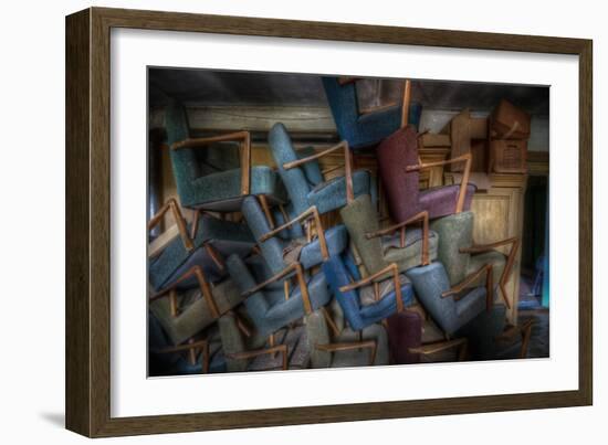 Abandoned Building Interior-Nathan Wright-Framed Photographic Print