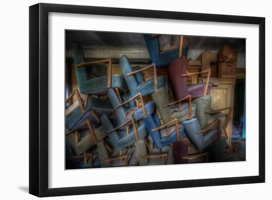 Abandoned Building Interior-Nathan Wright-Framed Photographic Print