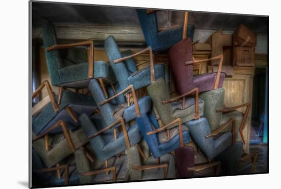 Abandoned Building Interior-Nathan Wright-Mounted Photographic Print