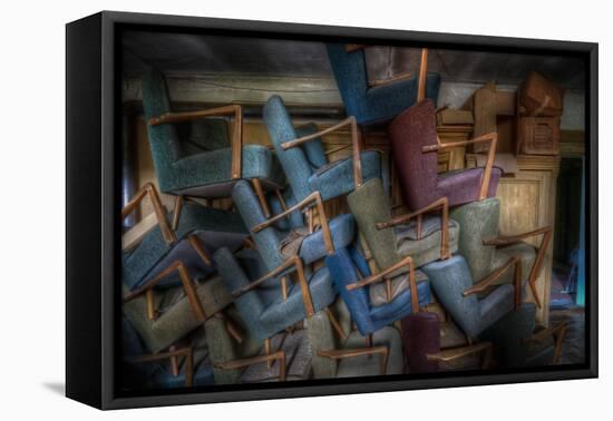 Abandoned Building Interior-Nathan Wright-Framed Stretched Canvas