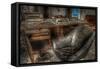 Abandoned Building Interior-Nathan Wright-Framed Stretched Canvas