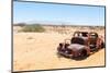 Abandoned Car in the Namib Desert-Micha Klootwijk-Mounted Photographic Print