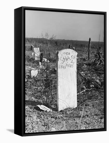 Abandoned Cemetery-Jack Delano-Framed Stretched Canvas