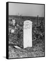 Abandoned Cemetery-Jack Delano-Framed Stretched Canvas