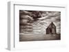 Abandoned Church in the Desert, with Stormy Skies-Robyn Mackenzie-Framed Photographic Print