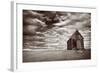 Abandoned Church in the Desert, with Stormy Skies-Robyn Mackenzie-Framed Photographic Print