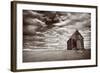 Abandoned Church in the Desert, with Stormy Skies-Robyn Mackenzie-Framed Photographic Print