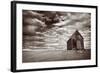 Abandoned Church in the Desert, with Stormy Skies-Robyn Mackenzie-Framed Photographic Print