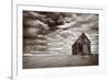 Abandoned Church in the Desert, with Stormy Skies-Robyn Mackenzie-Framed Photographic Print