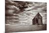 Abandoned Church in the Desert, with Stormy Skies-Robyn Mackenzie-Mounted Photographic Print