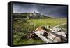 Abandoned Croft Beneath a Stormy Sky-Lee Frost-Framed Stretched Canvas