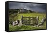 Abandoned Croft Beneath a Stormy Sky-Lee Frost-Framed Stretched Canvas