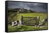 Abandoned Croft Beneath a Stormy Sky-Lee Frost-Framed Stretched Canvas