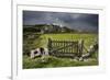 Abandoned Croft Beneath a Stormy Sky-Lee Frost-Framed Photographic Print