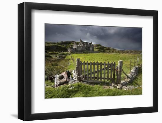 Abandoned Croft Beneath a Stormy Sky-Lee Frost-Framed Photographic Print