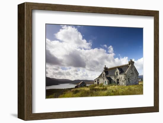Abandoned Croft Near the Village of Lacasaidh (Laxay)-Lee Frost-Framed Photographic Print