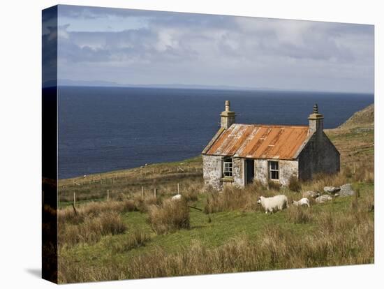 Abandoned Croft, Wester Ross, Highlands, Scotland, United Kingdom, Europe-Jean Brooks-Stretched Canvas