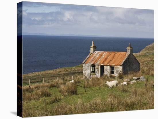 Abandoned Croft, Wester Ross, Highlands, Scotland, United Kingdom, Europe-Jean Brooks-Stretched Canvas