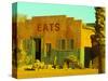 Abandoned Desert Eatery, Sloan, Nevada, USA-Nancy & Steve Ross-Stretched Canvas