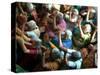 Abandoned Elderly Women Raise Hands During a Prayer Meeting-M^ Lakshman-Stretched Canvas
