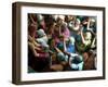 Abandoned Elderly Women Raise Hands During a Prayer Meeting-M^ Lakshman-Framed Photographic Print