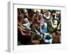 Abandoned Elderly Women Raise Hands During a Prayer Meeting-M^ Lakshman-Framed Photographic Print