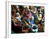 Abandoned Elderly Women Raise Hands During a Prayer Meeting-M^ Lakshman-Framed Photographic Print