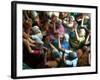 Abandoned Elderly Women Raise Hands During a Prayer Meeting-M^ Lakshman-Framed Photographic Print