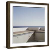 Abandoned Empty Swimming Pool Next to Sea, Ibiza, Spain, Europe-Purcell-Holmes-Framed Photographic Print