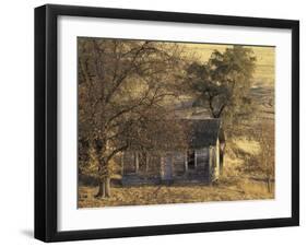 Abandoned Farm House in Wheat Field, Uniontown, Washington, USA-William Sutton-Framed Photographic Print