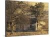 Abandoned Farm House in Wheat Field, Uniontown, Washington, USA-William Sutton-Stretched Canvas