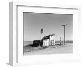 Abandoned Garage on Highway Number 2. Western North Dakota, October 1937-null-Framed Art Print