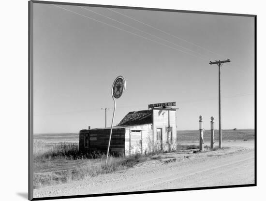 Abandoned Garage on Highway Number 2. Western North Dakota, October 1937-null-Mounted Art Print