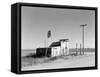 Abandoned Garage on Highway Number 2. Western North Dakota, October 1937-null-Framed Stretched Canvas