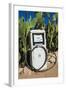 Abandoned gas pump in Solitaire Village, Khomas Region, Namibia.-Nico Tondini-Framed Photographic Print