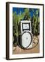 Abandoned gas pump in Solitaire Village, Khomas Region, Namibia.-Nico Tondini-Framed Photographic Print