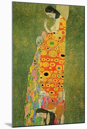 Abandoned Hope-Gustav Klimt-Mounted Art Print